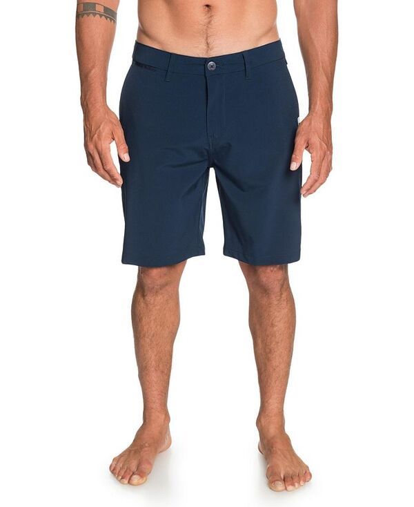 クイックシルバー メンズ 水着 ハーフパンツ・ショーツ Quiksilver Mens Union Amphibian Hybrid 20 Short Twill