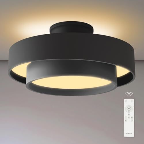 【2025モデル登場】シーリングライト LED ライト 8畳 照明器具 30W 間接照明 12段階 調光 調色 リモコン付き 常夜灯 消灯タイマー 簡単取付 省エネ 節電 和室 洋室 部屋 キッチン 天井照明 電気 リビング ledcl-dp (ブラ 国内発送