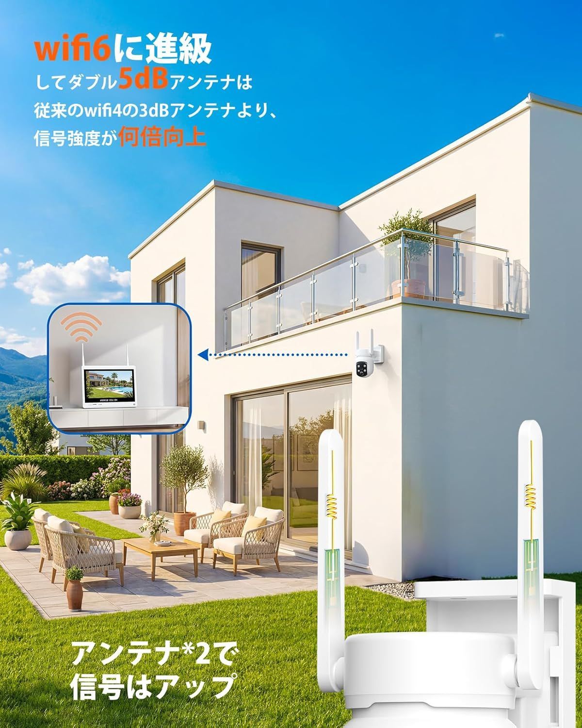 【5MP・360°首振り自動追尾】防犯カメラ 屋外 ワイヤレス YESKAMOO 12インチ一体型IPS防犯モニターとカメラ4台セット 10台まで増設 AI人物検知 フルカラー(500万画素無線防犯カメラ4台+12インチ防犯モニター付き録画機+内蔵式HDD) 【5MP・360°首振り自動追尾】防犯カメラ 屋外 ワイヤレス YESKAMOO 12インチ一体型IPS防犯モニターとカメラ4台セット 10台まで増設 AI人物検知 フルカラー(500万画素無線防犯カメラ4台+12インチ防犯モニター付き録画機+内蔵式HDD)