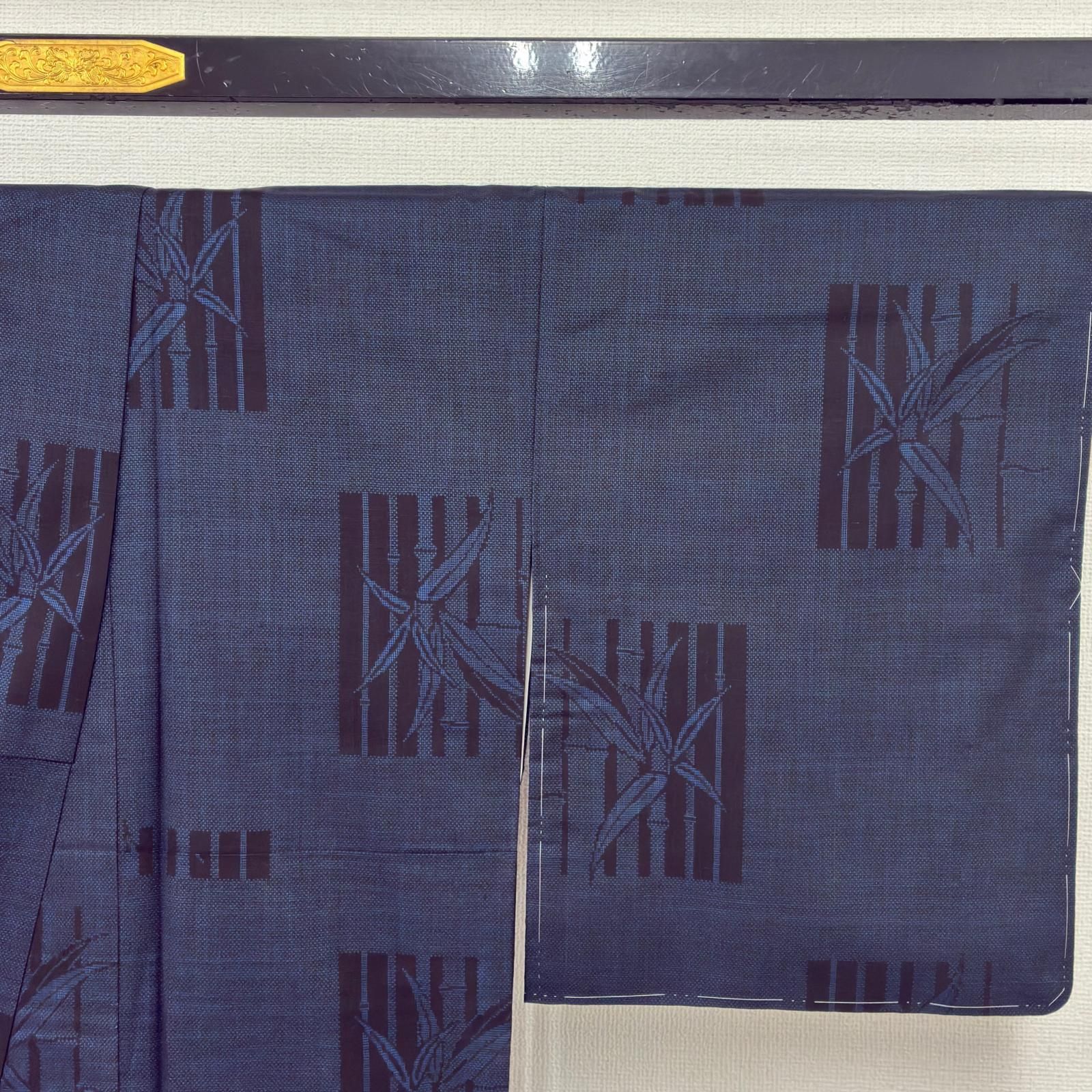 本場大島紬 正絹 泥藍染め 一元式 素敵な絣 袷 着物 MK-9354 - メルカリ
