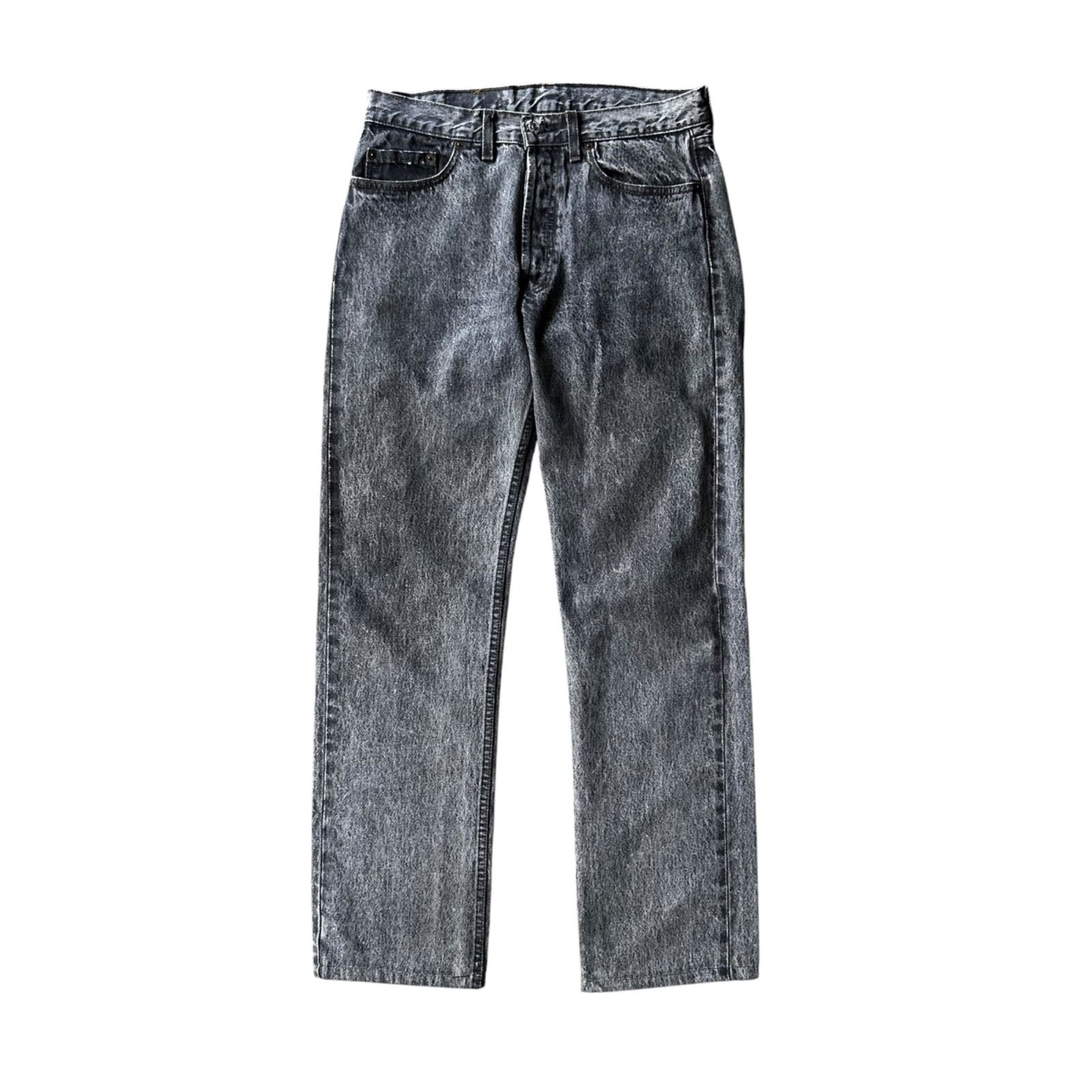 80s〜 Levi's 501 MADE IN UK ユーロリーバイス 先染めブラック 0 UK