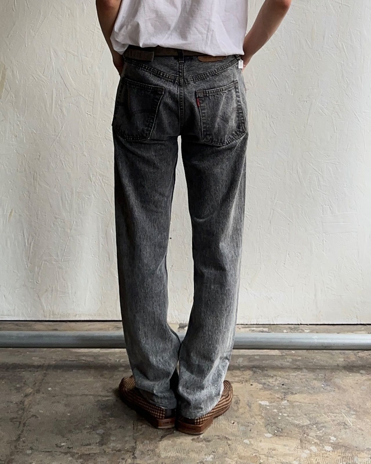 80s〜 Levi's 501 MADE IN UK ユーロリーバイス 先染めブラック 0 UK