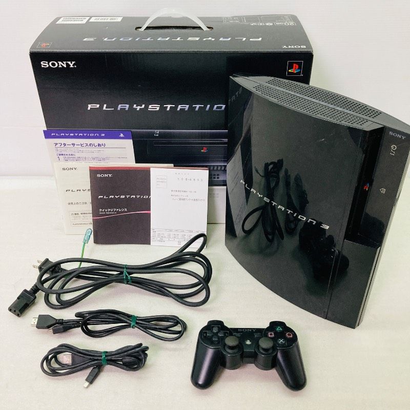 【動作確認済み】【すぐ遊べる】【箱/印刷物付き】SONY Playstation3 本体 CECHB00 ブラック 黒 ソニー プレイステーション3 PS3 KJ2