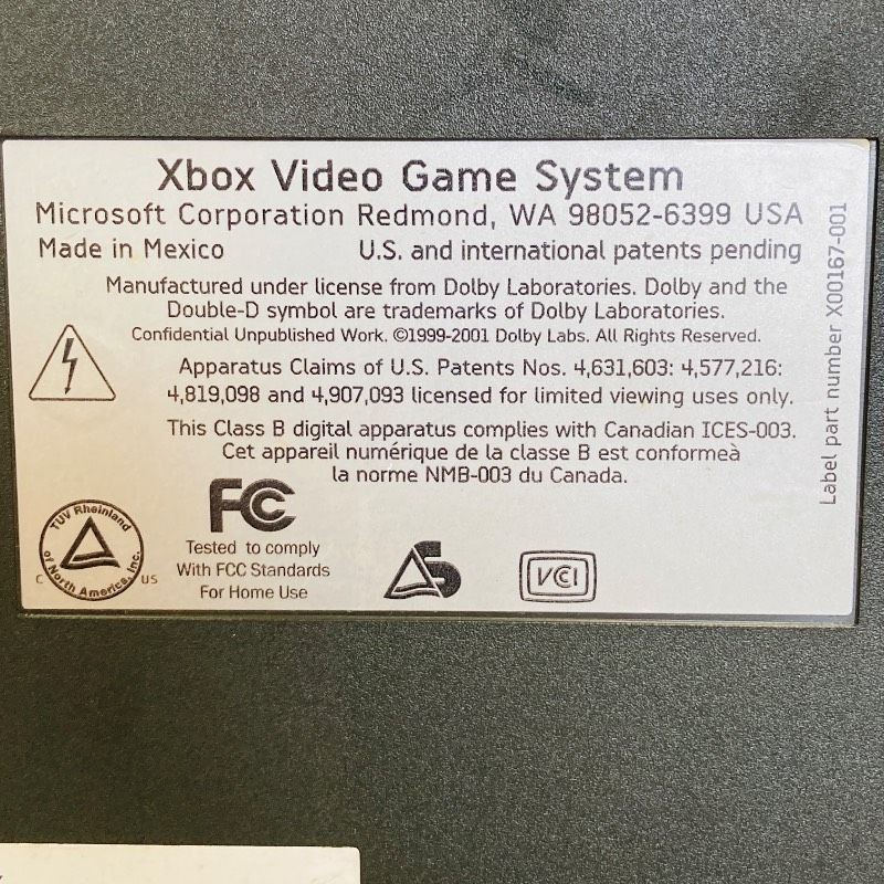 通電確認のみ】Microsoft 初代 Xbox 本体 マイクロソフト エックス