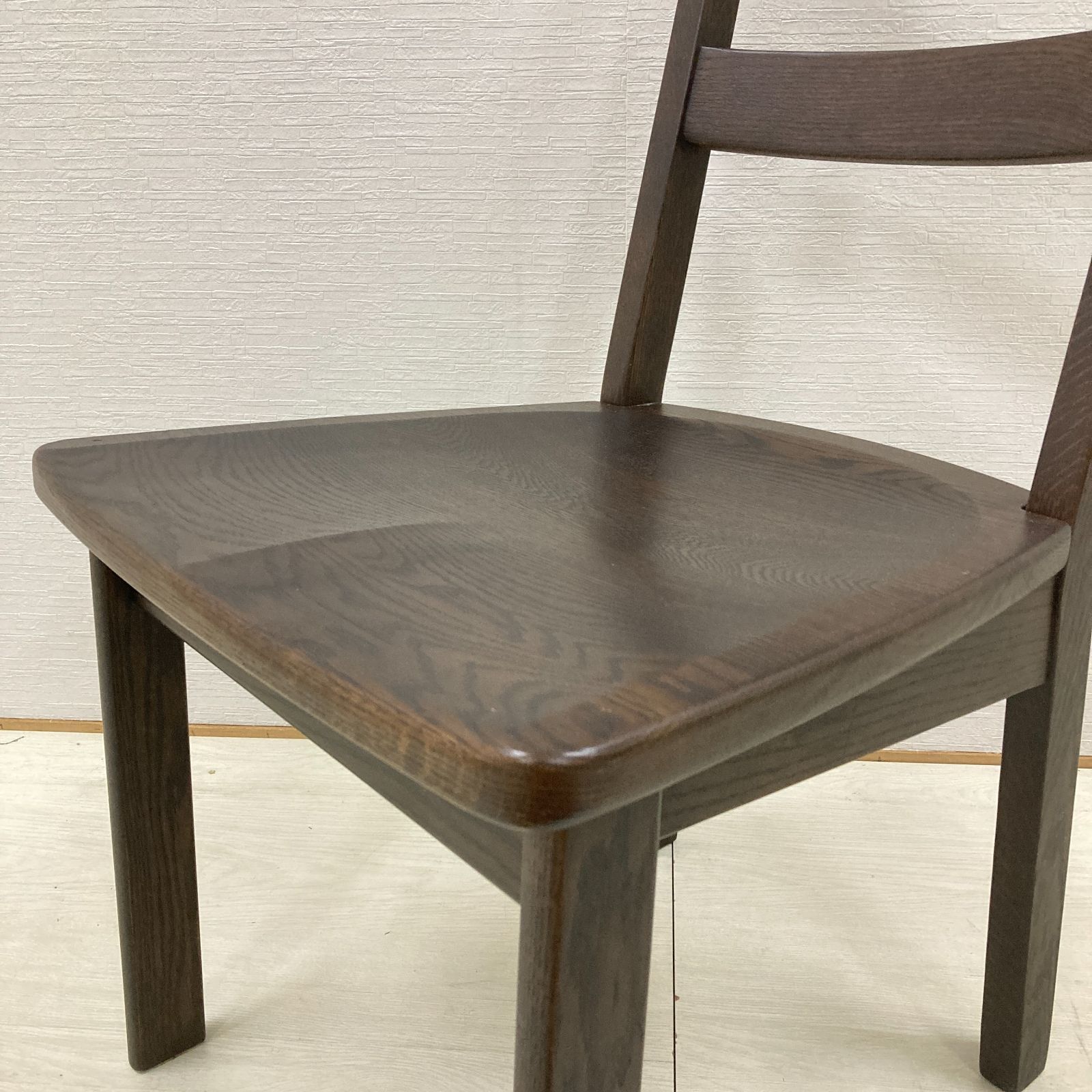 浜本工芸】オーク材 ダイニングチェア 椅子 2脚セット 天然木 - メルカリ