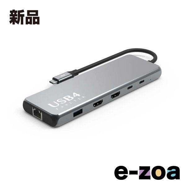 フィールドスリー Field3 FeeLTEK Portable USB4 10-in-1 USB-C Hub USB4 8K PD対応 変換アダプタ HCM010AP2F (2584809)