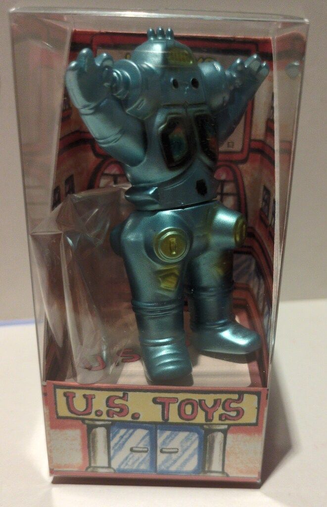 U.S.TOYS ビル箱シリーズ ウルトラセブン　キングジョー　肌色成型/銀/金