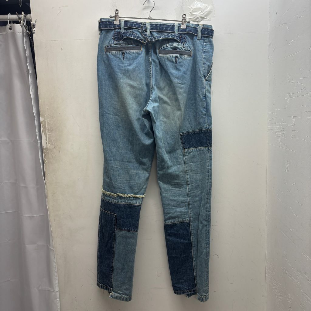 【美品】sacai 21SS パッチワークデニムパンツ 再構築 サイズ２ sacai サカイ 21SS Patch Work Denim Pants パッチワークデニムパンツ