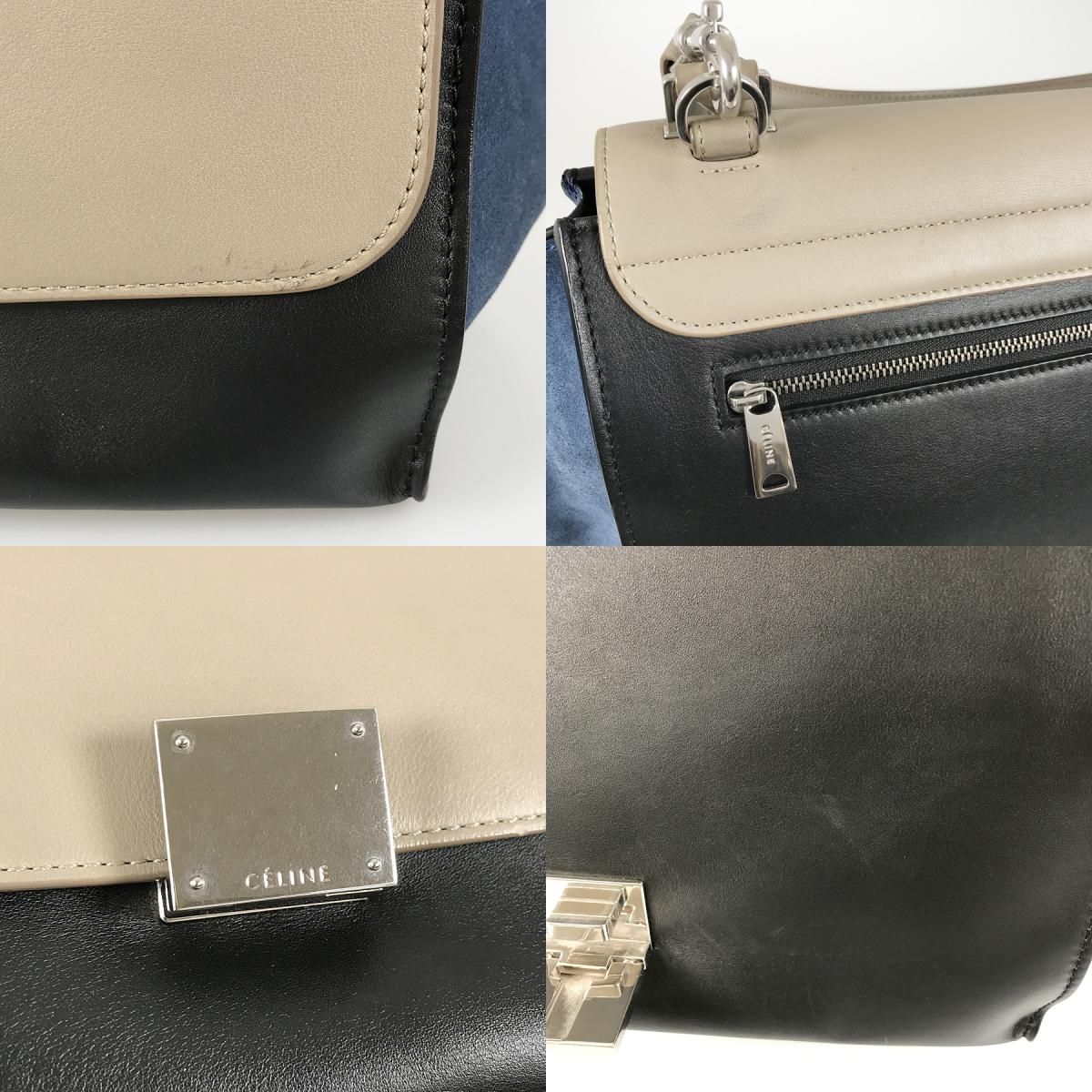 セリーヌ CELINE トラペーズ ミディアム 169543 レザー ハンドバッグ