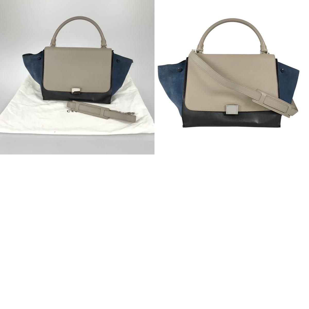 セリーヌ CELINE トラペーズ ミディアム 169543 レザー ハンドバッグ 