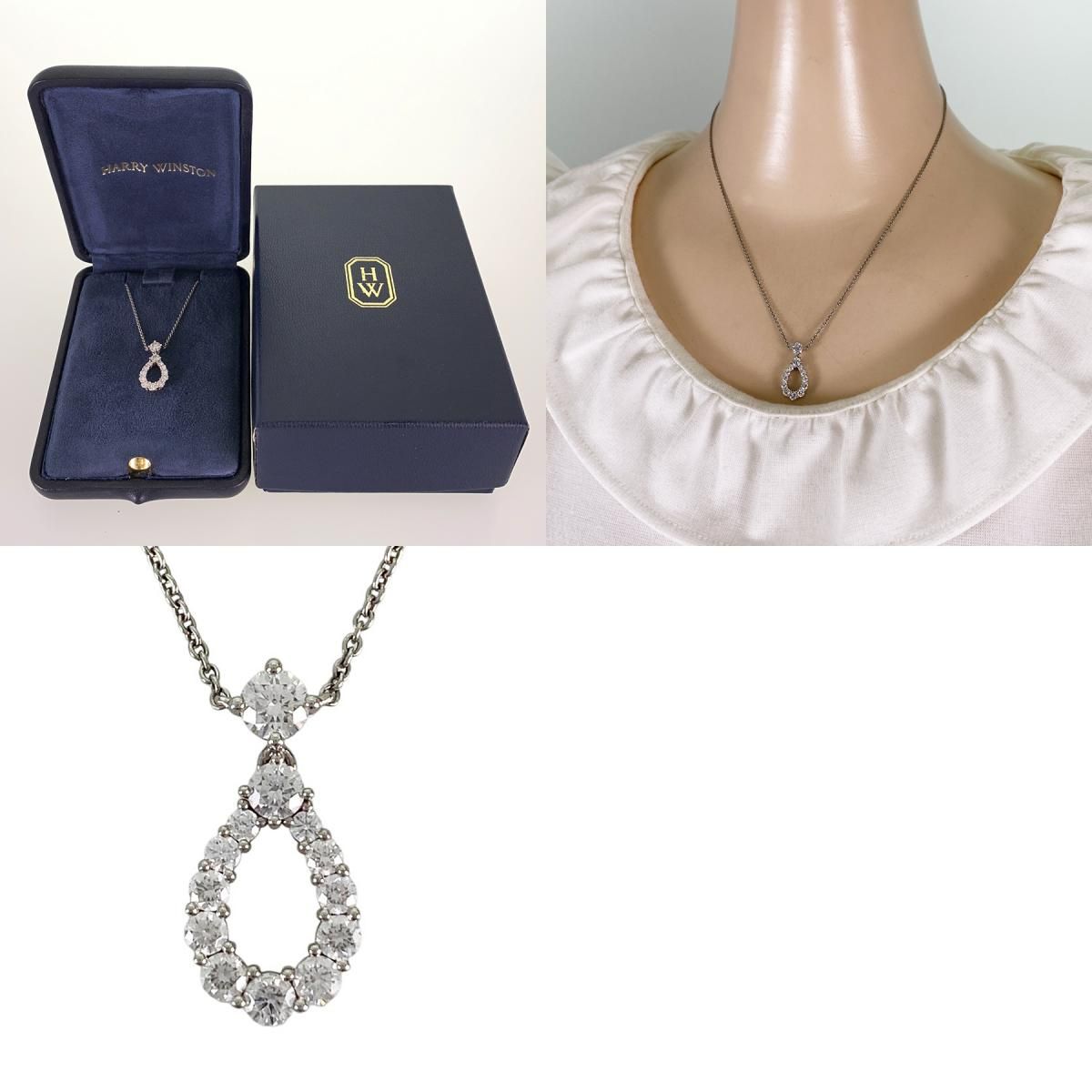 ハリーウィンストン HARRY WINSTON ループ ペンダント ミディアム