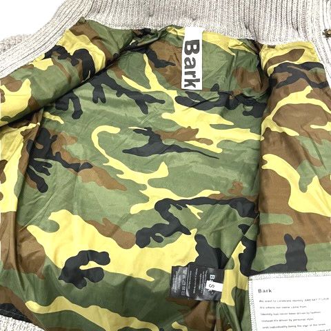 バーク Bark コート ジャケット ニット フード ウール混 長袖 厚手 S