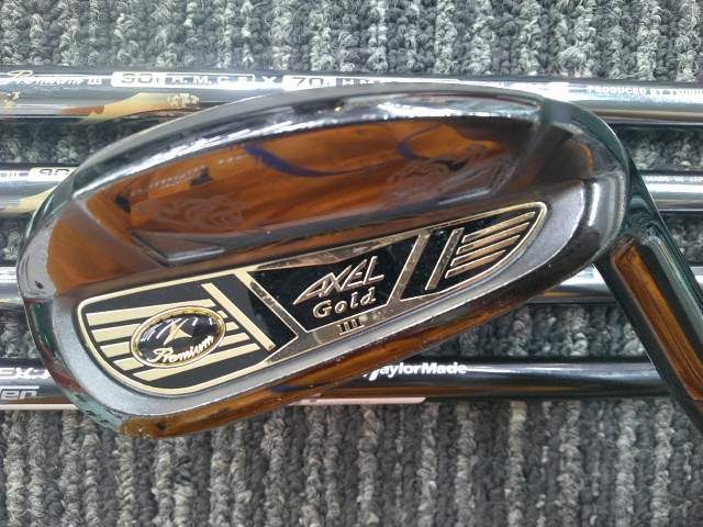 中古 アイアンセット ツルヤ アクセル GOLD PREMIUM III/GOLD PREMIUM
