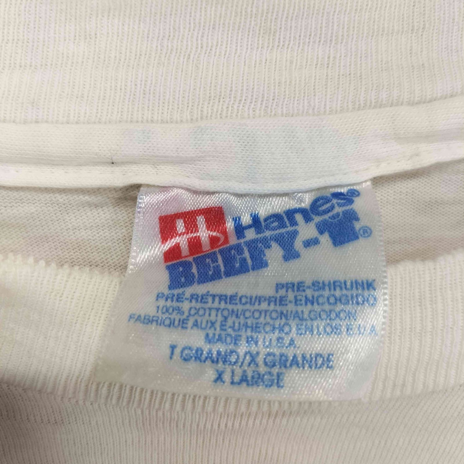 ヘインズ Hanes 90s- USA製 袖裾シングル BB KING'S BLUES CLUB 両面