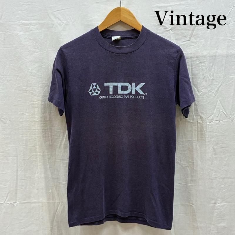ヴィンテージ Ched by Anvil 70s 80s TDK 企業 ロゴ プリント USA製