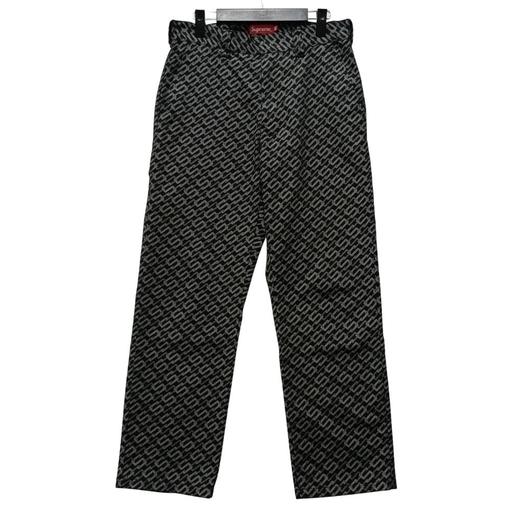 SUPREME シュプリーム Work Pant Black Monogram ワークパンツ