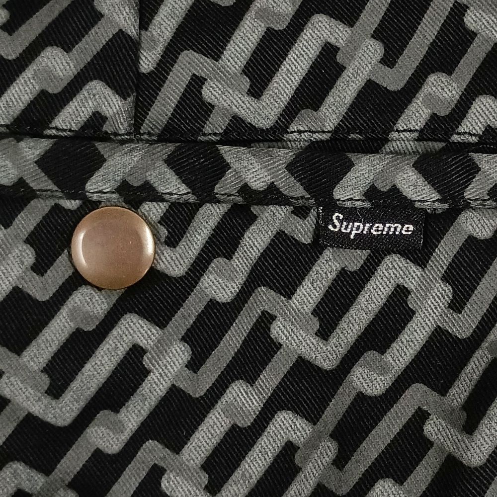 SUPREME シュプリーム Work Pant Black Monogram ワークパンツ