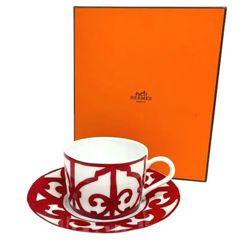 エルメス HERMES 食器 陶器 ガダルキヴィール ティーカップ＆ソーサー