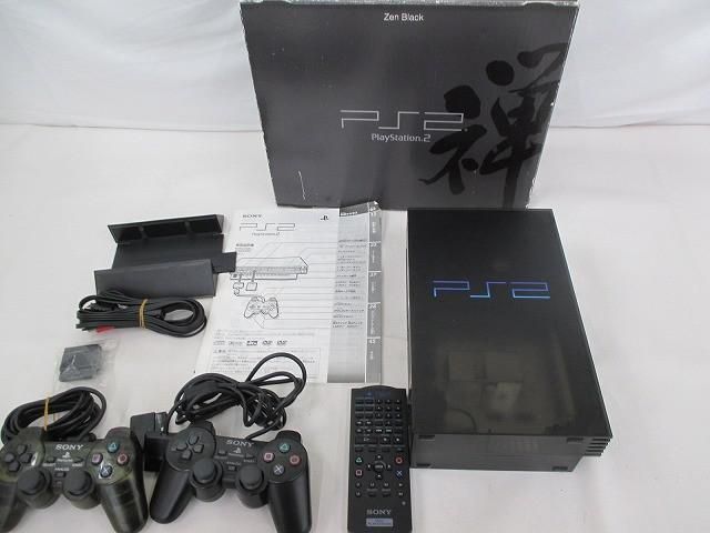 【まとめ売り 訳有】 ゲーム プレイステーション2 PS2 本体 ゼンブラック禅 Zen Black SCPH-37000B 動作品
