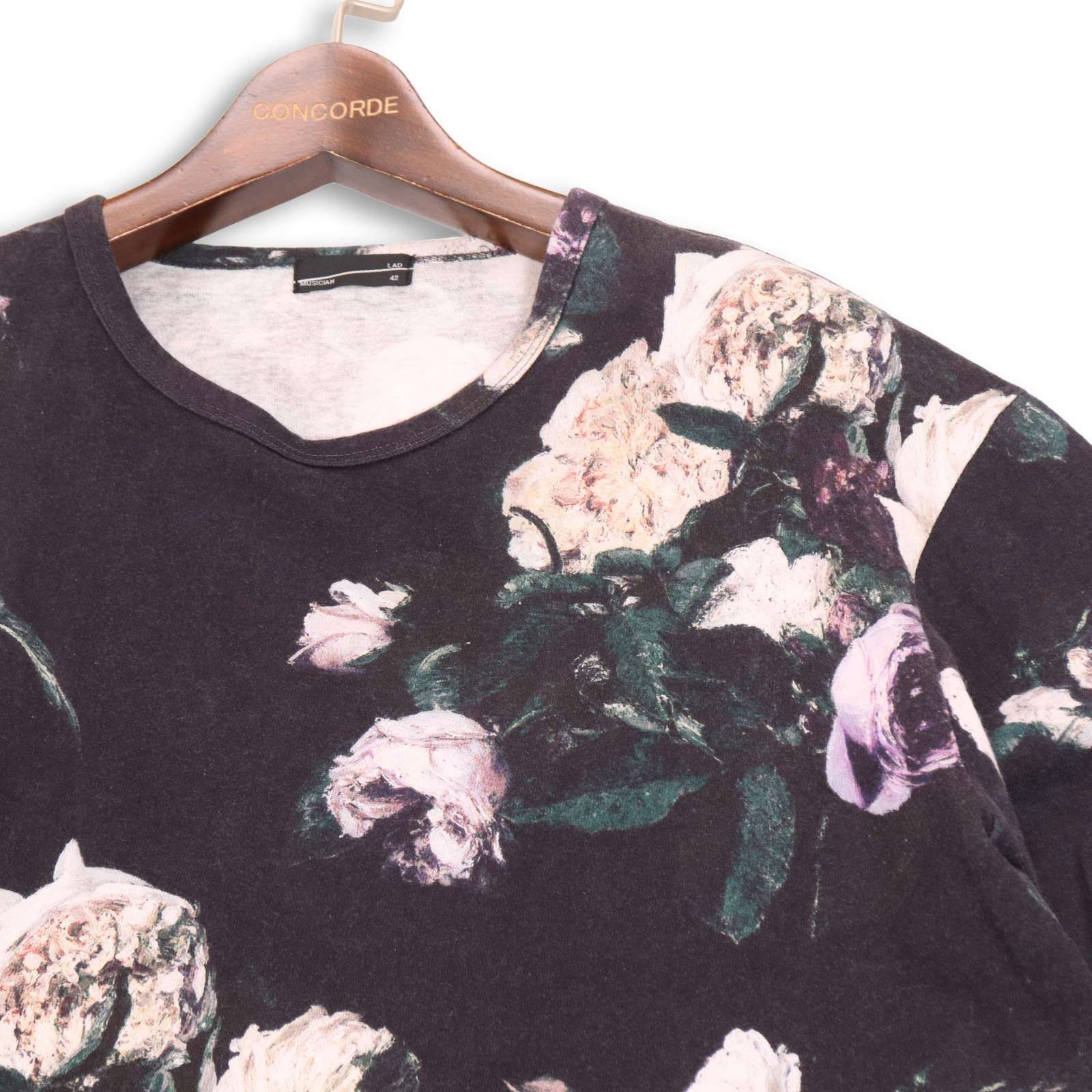 LAD MUSICIAN ラッドミュージシャン 【INKJET FLOWER BIG TEE】 半袖 