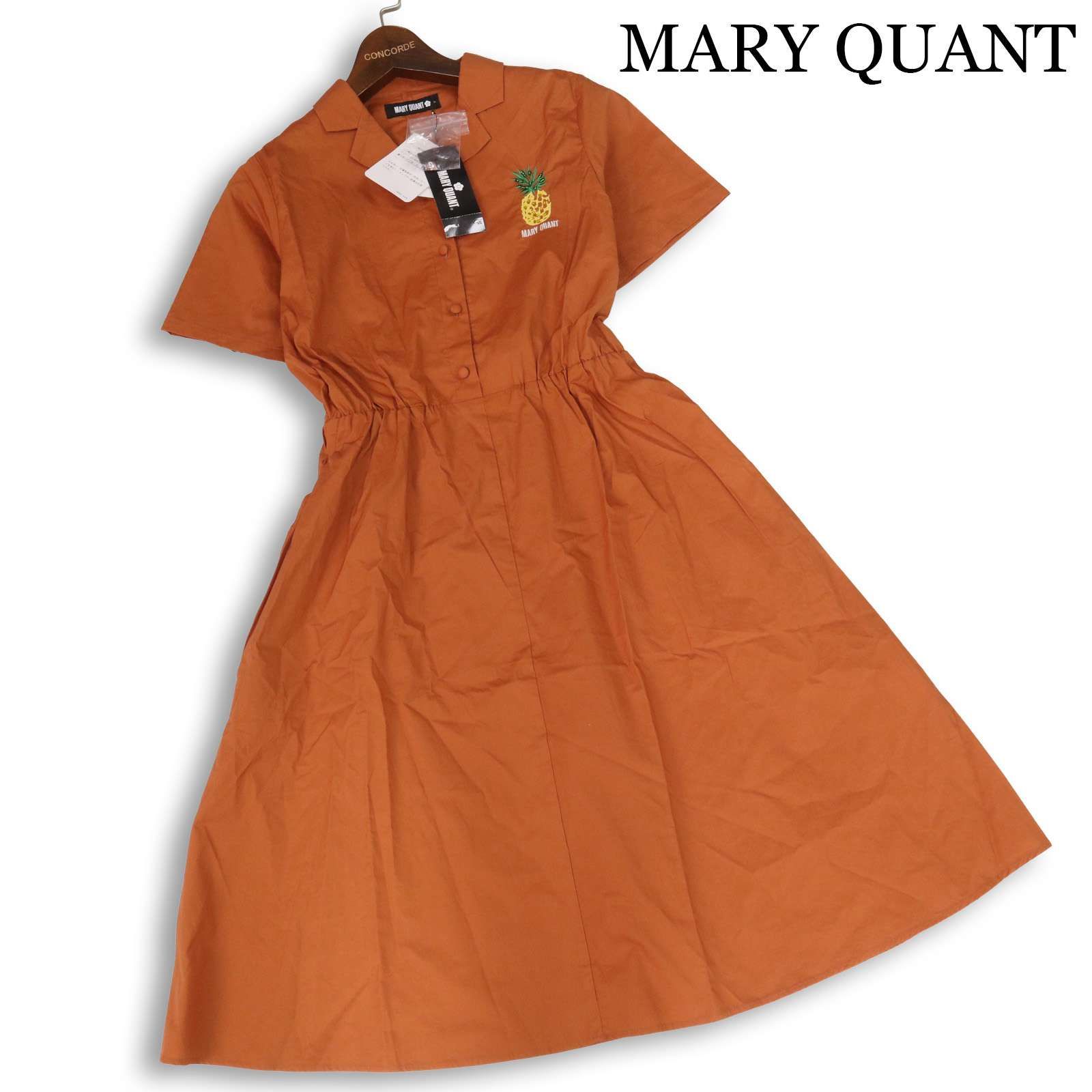 新品 未使用】 MARY QUANT マリークワント 春夏 パイナップル刺繍 