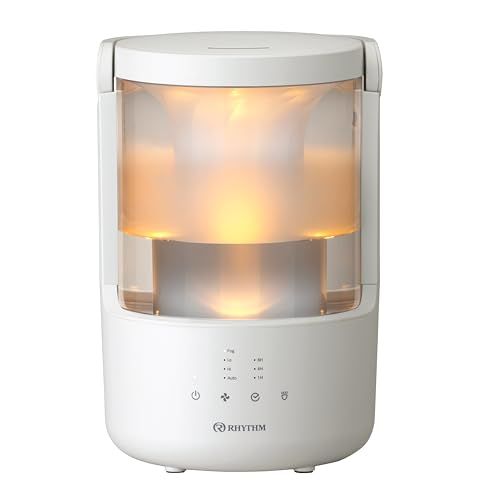 リズム(RHYTHM) 加湿器 超音波式 2025 アロマ対応 お手入れ簡単 タンク乾燥機能 付き 7畳対応 タンク容量