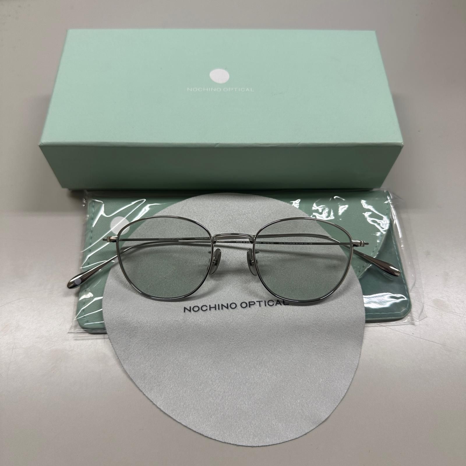 参考上代42900円 未使用 NOCHINO OPTICAL KOUGETSU 調光 サングラス 
