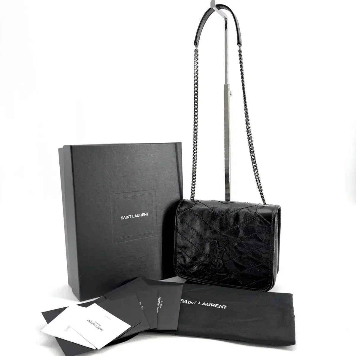 デパート購入 Saint Laurent サンローラン ニキ WOC ミニ クロスバック 583103