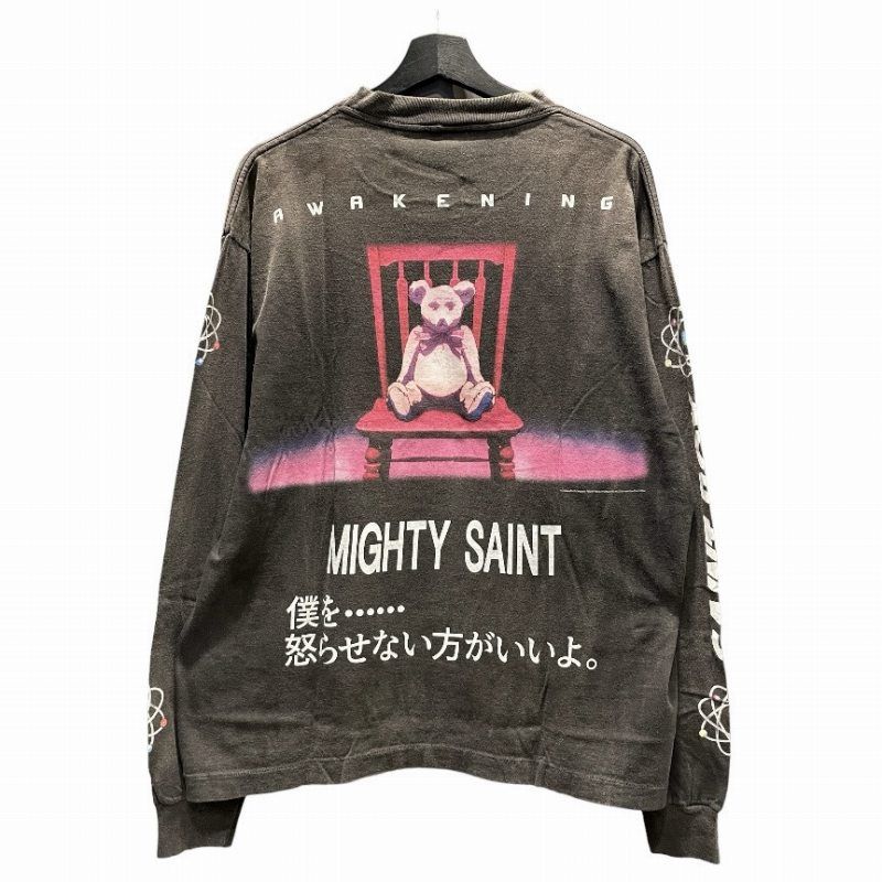 セントマイケル SAINTMICHAEL 24AW PT_LS TEE PLUTO Tシャツ USED加工