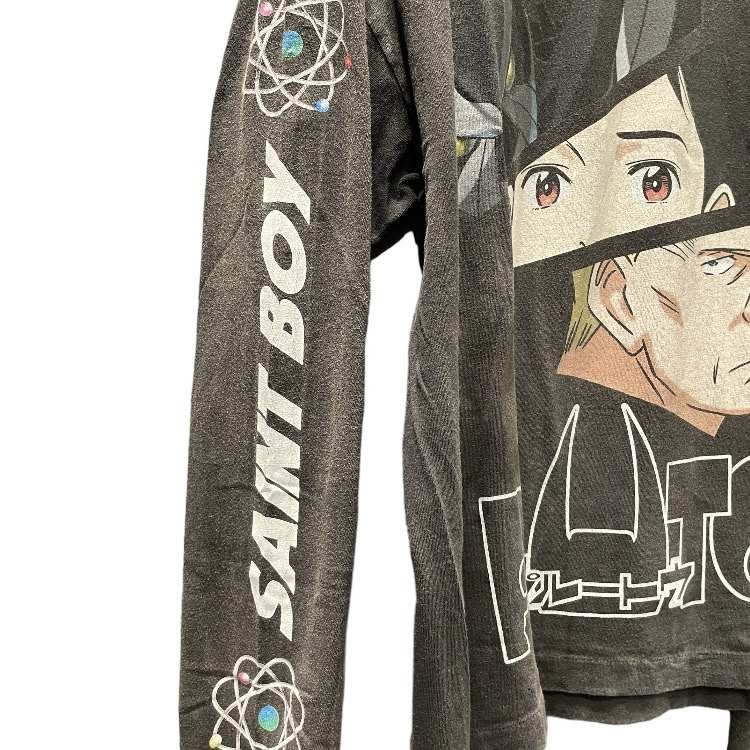 セントマイケル SAINTMICHAEL 24AW PT_LS TEE PLUTO Tシャツ USED加工