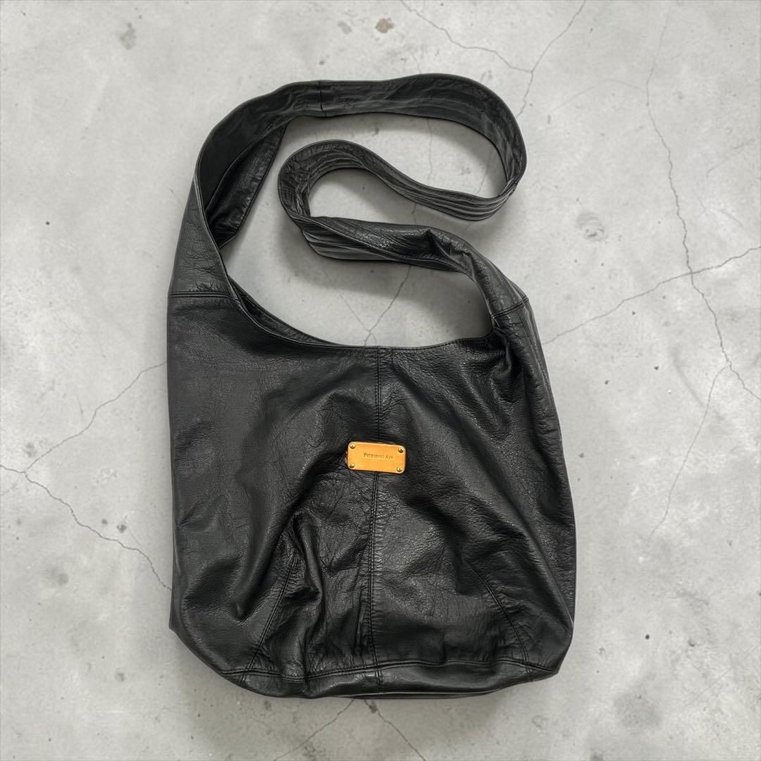 Archive Y2K Leather Shoulder Bag Black 2951 - メルカリ