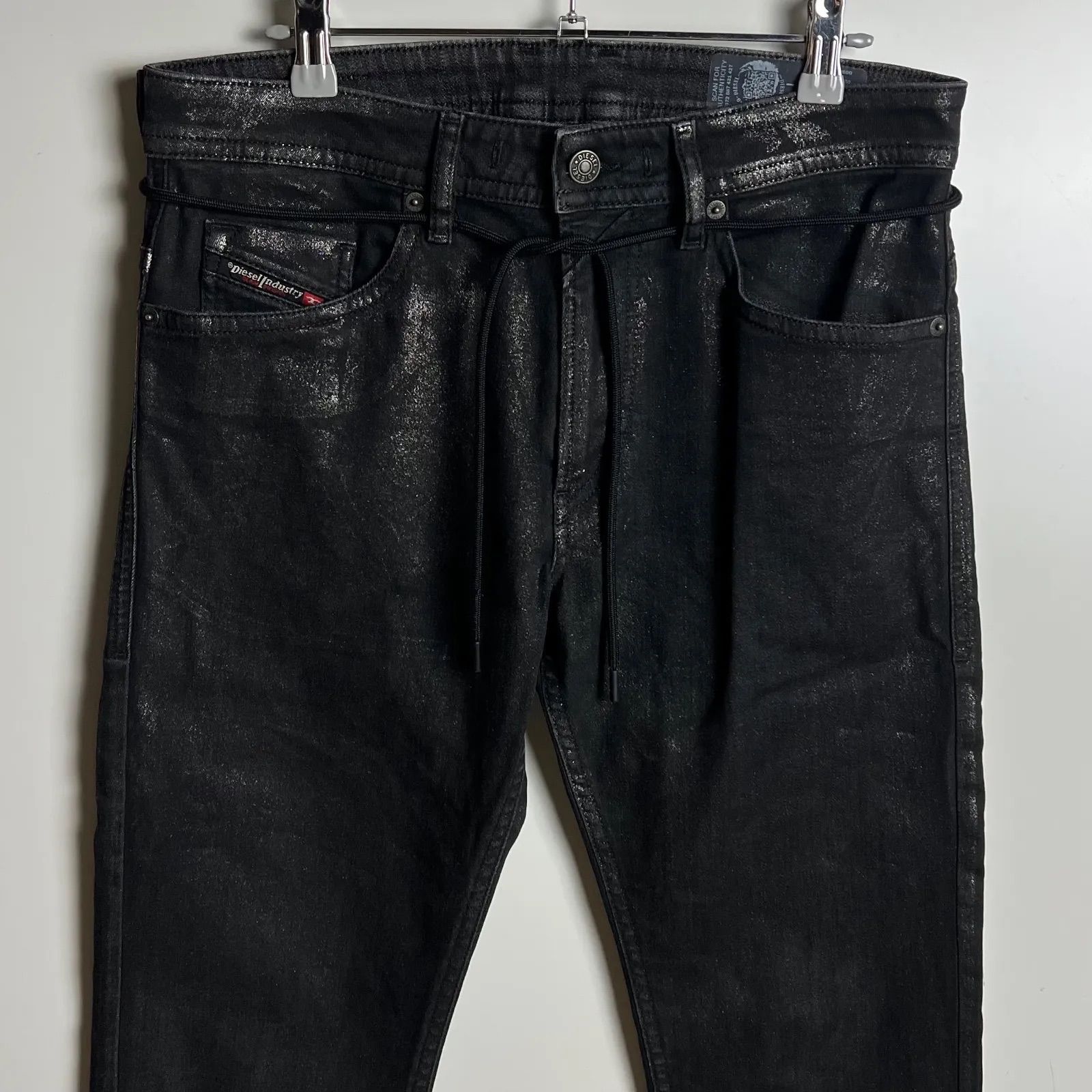 DIESEL lame coating Thommer JoggJeans 0098U SP1-NE w30 ディーゼル 