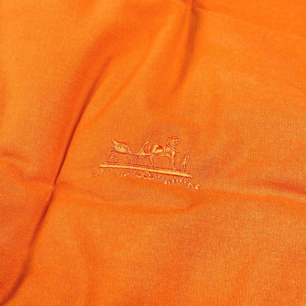 HERMES エルメス マット ロゴ コットン オレンジ - メルカリ