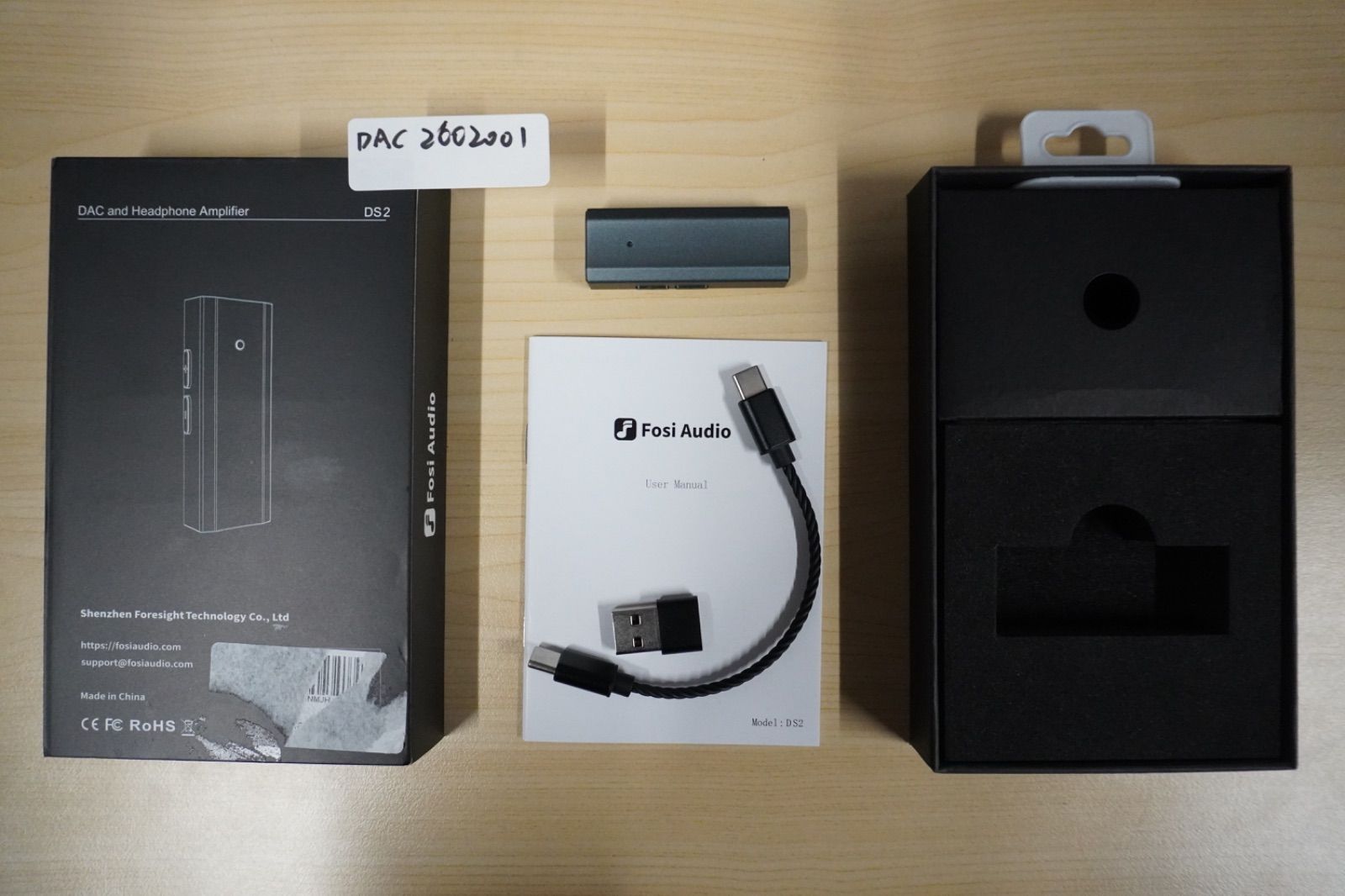 Fosi Audio DS2 USB DAC ポータブルヘッドホンアンプ 美品・付属品完備