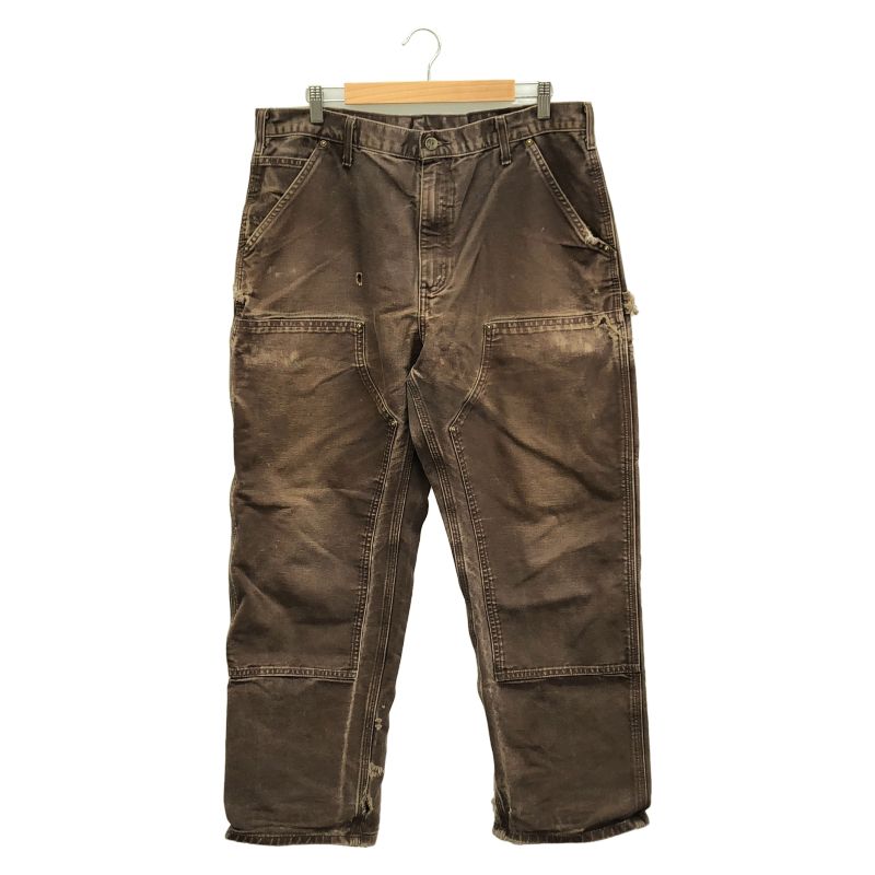中古】Carhartt ダブルニーペインターパンツ サイズW36×L30 茶 ダック