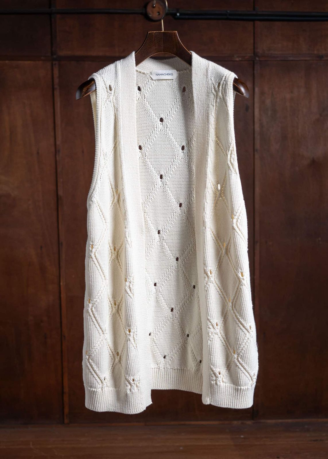NAMACHEKO ナマチェコ Cotton Knit Vest ベスト 表記な