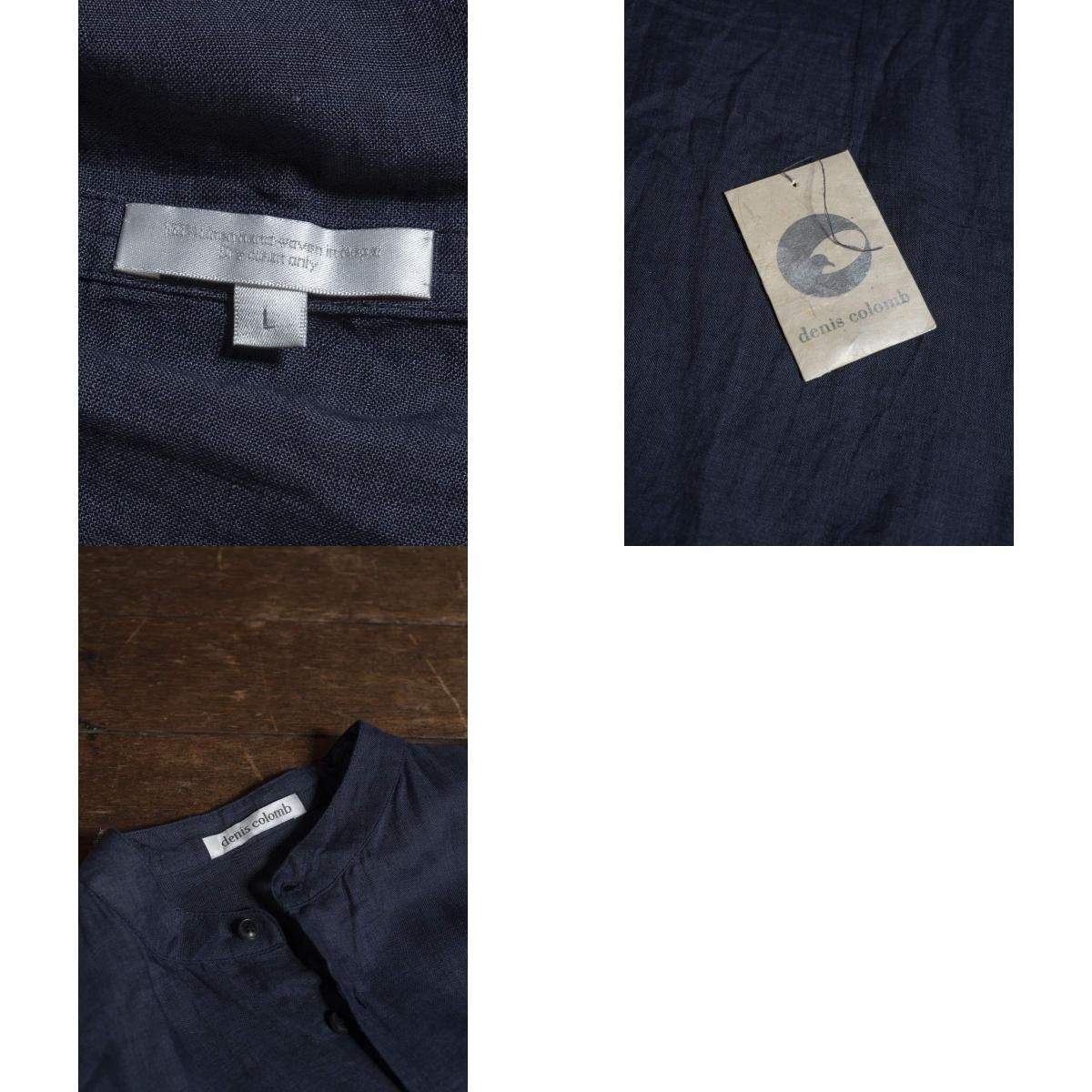 denis colomb デニスコロン LINEN BANDCOLLAR SHI - メルカリ