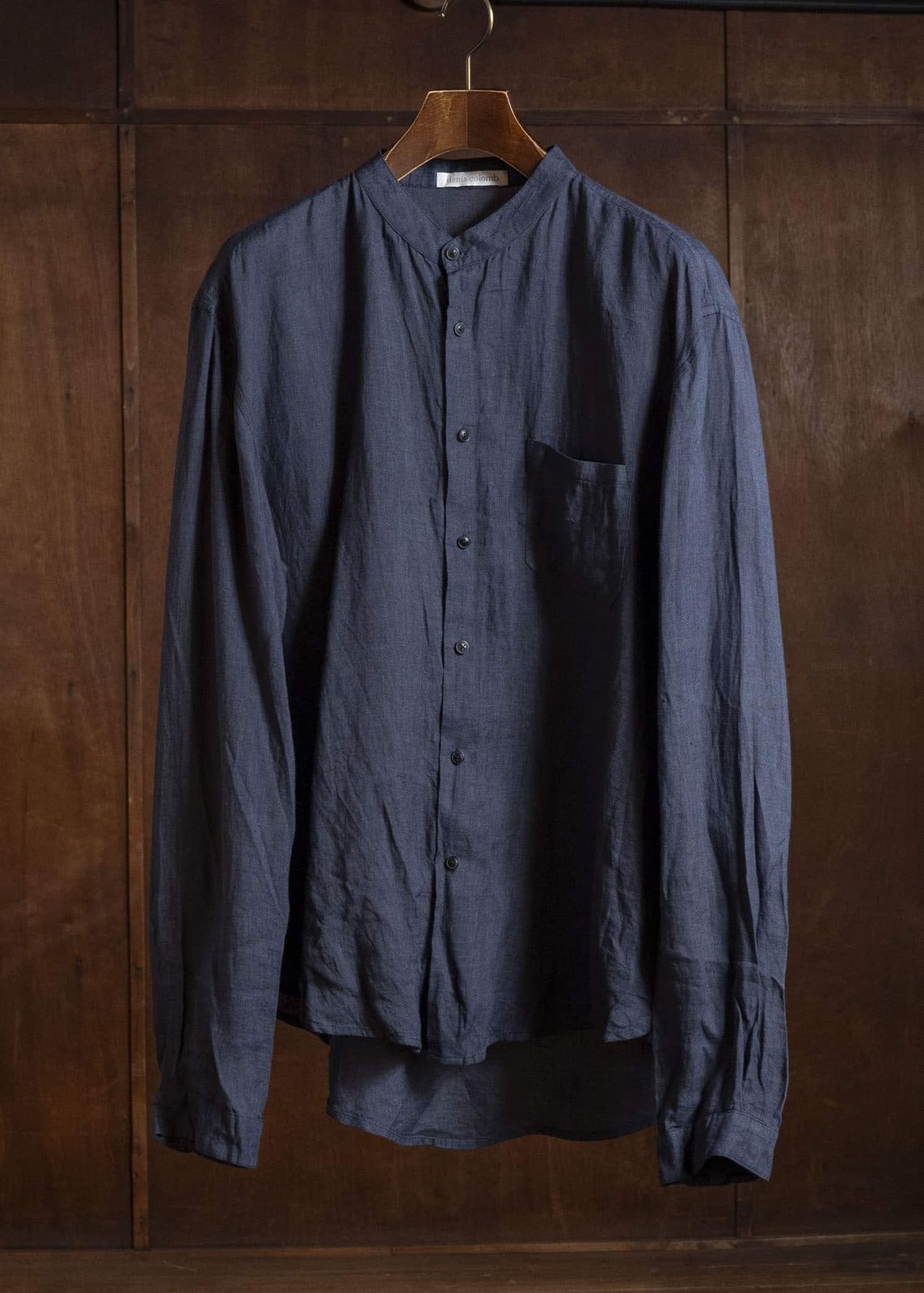 denis colomb デニスコロン LINEN BANDCOLLAR SHI - メルカリ