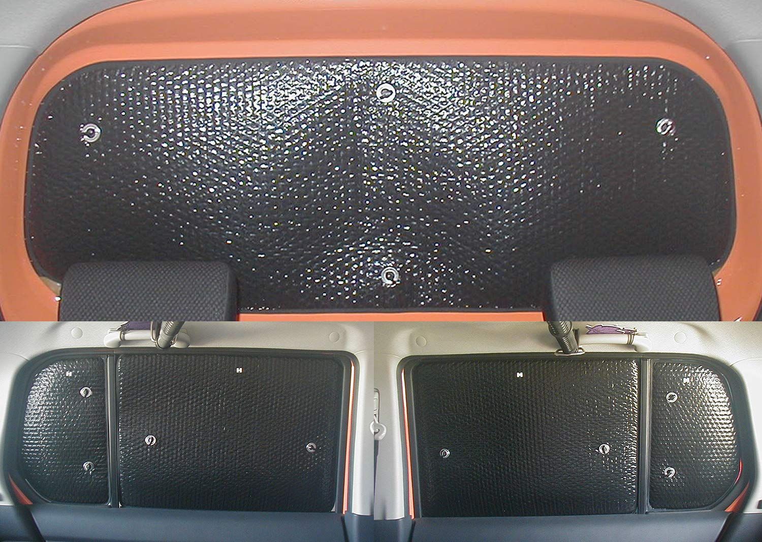 車種別サンシェード スズキ用 ハスラー MR31S MR41S 専用 リアと
