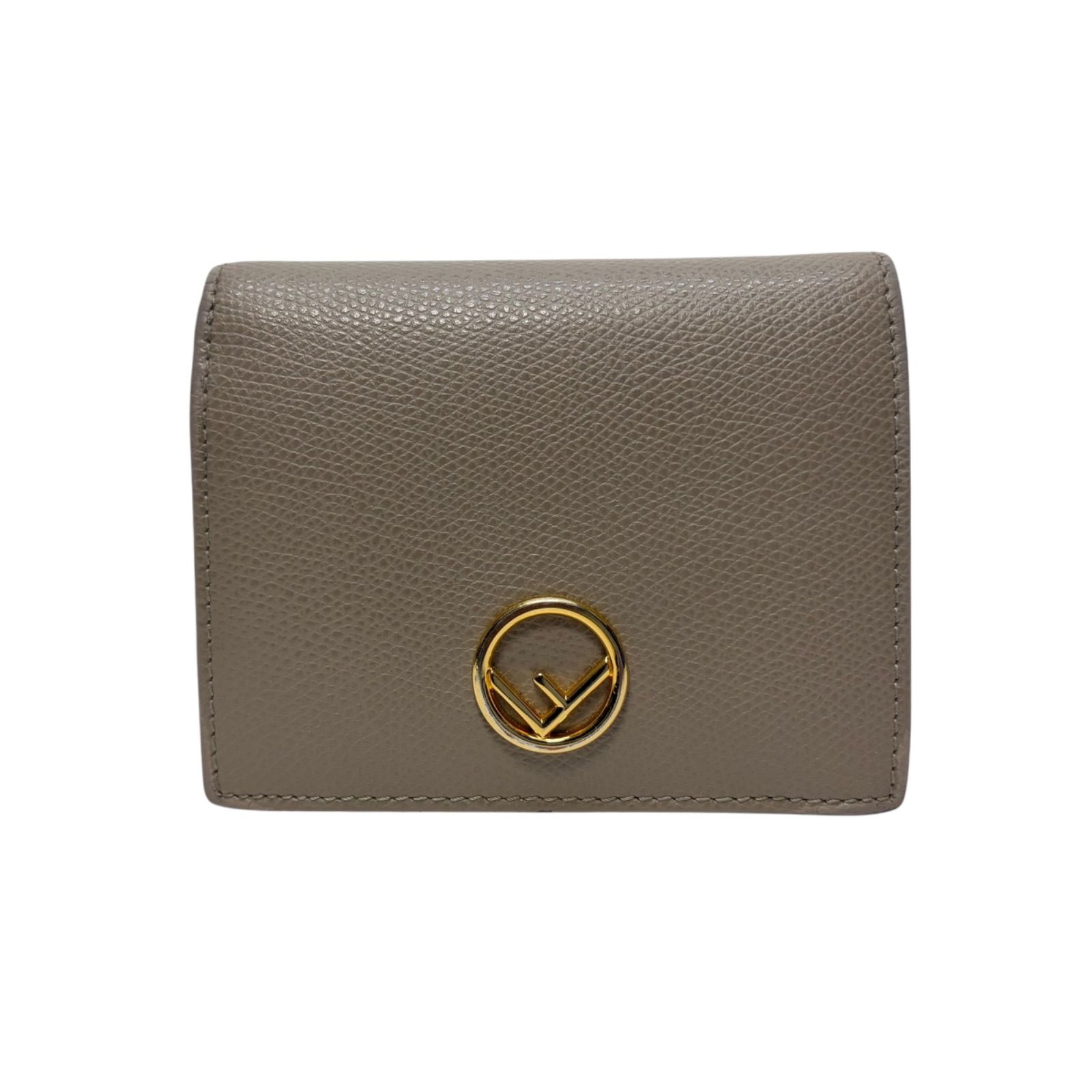 4073 FENDI フェンディ 折り財布 レザー コンパクトウォレット グレー