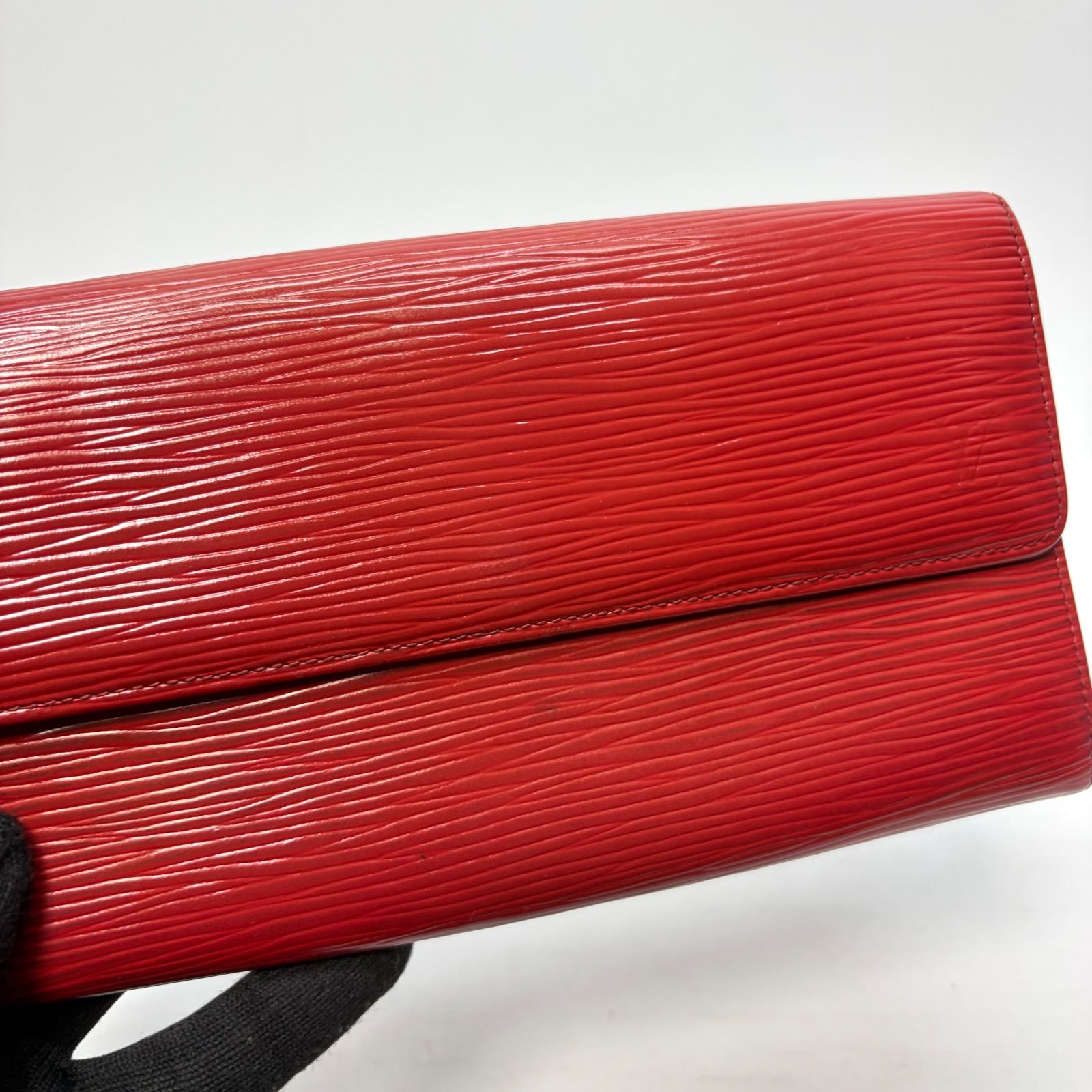 4534 LOUIS VUITTON ルイヴィトン 長財布 ポルトフォイユ サラ レッド