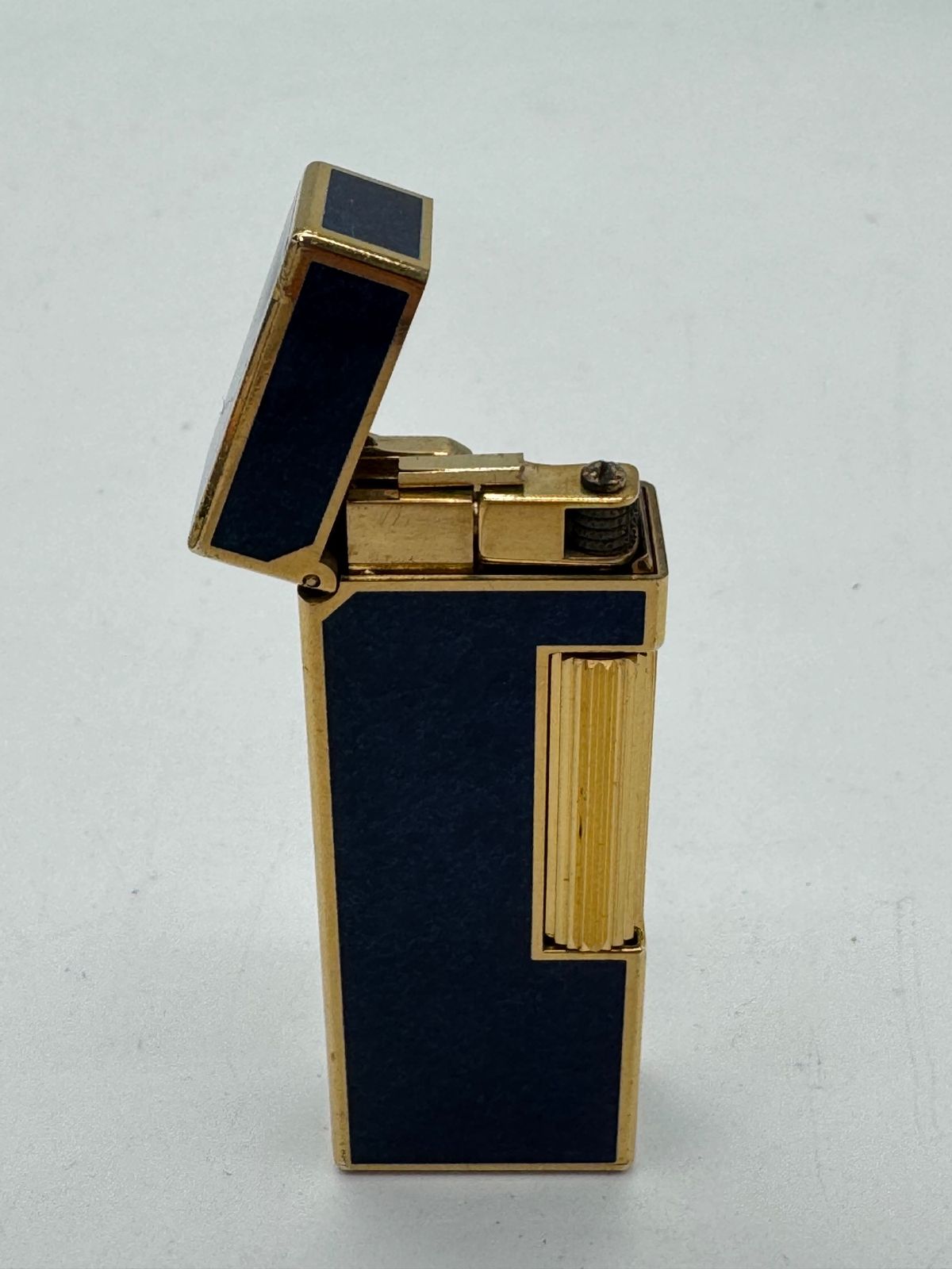 【美品】 Dunhill ダンヒル ラピスラズリ ローラー式 ガスライター ゴールド i200