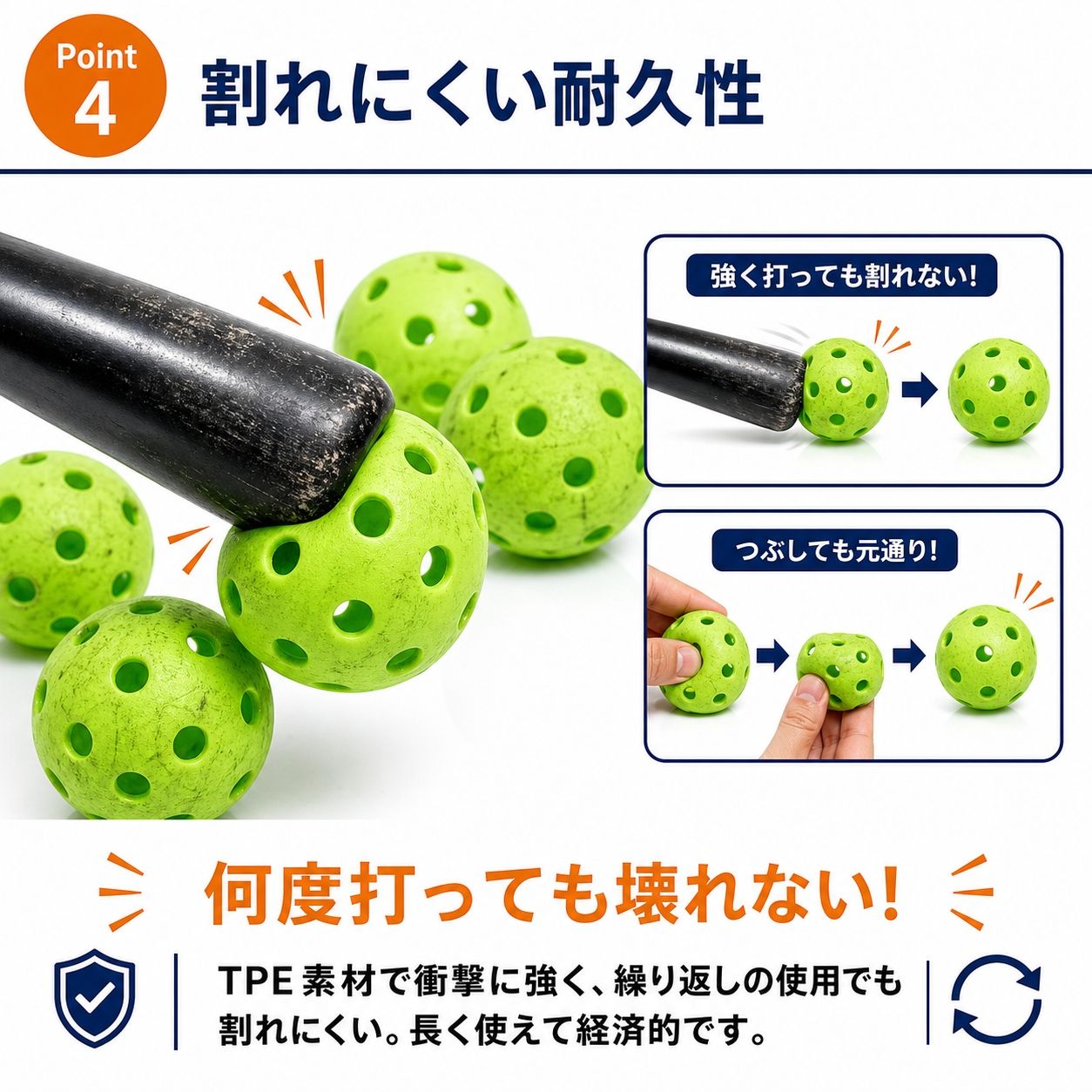 穴あきボール 72mm 20個セット 専用メッシュバッグ付 バッティング練習