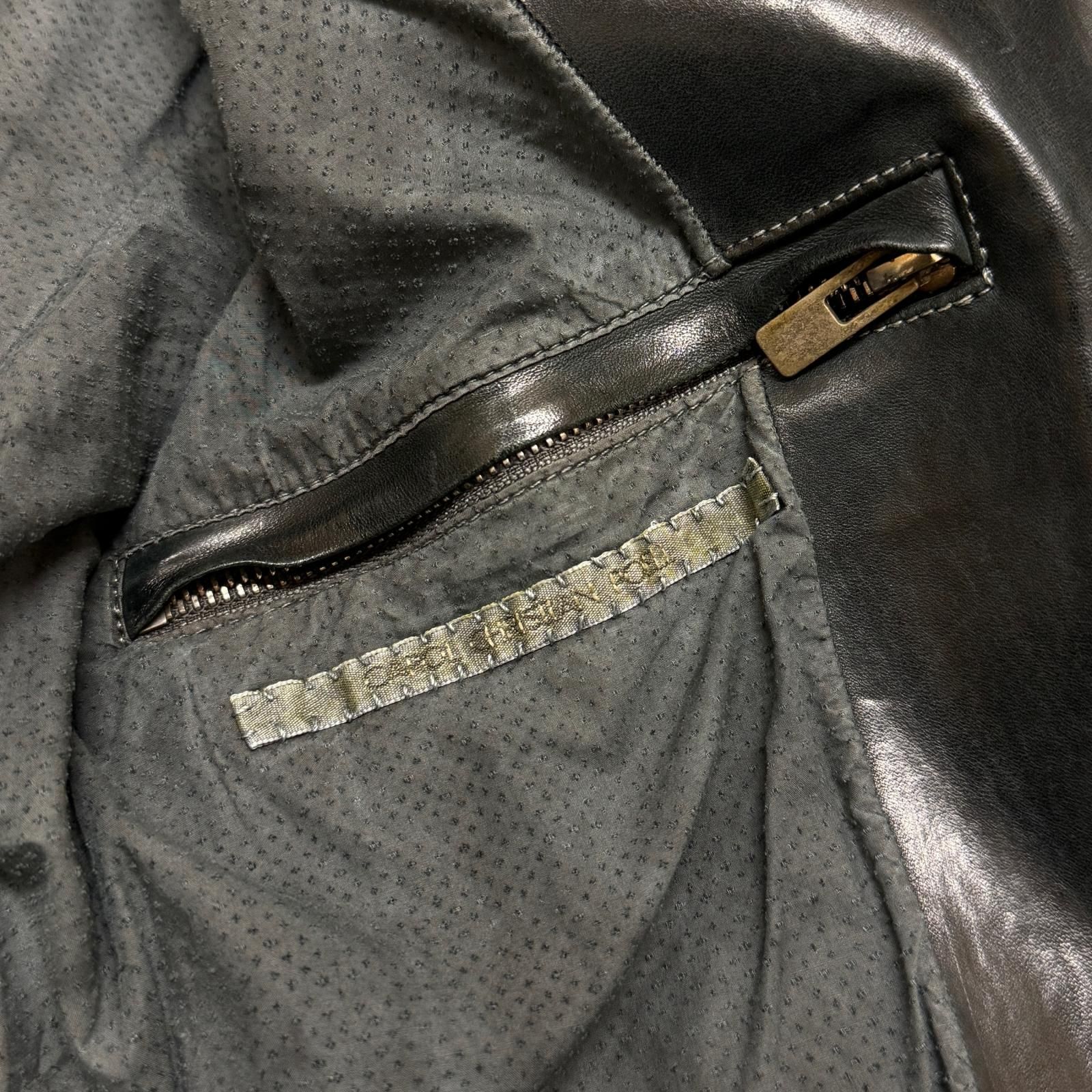 Carol Christian Poell CCP SCARSTITCHED LEATHER JACKET スカー 