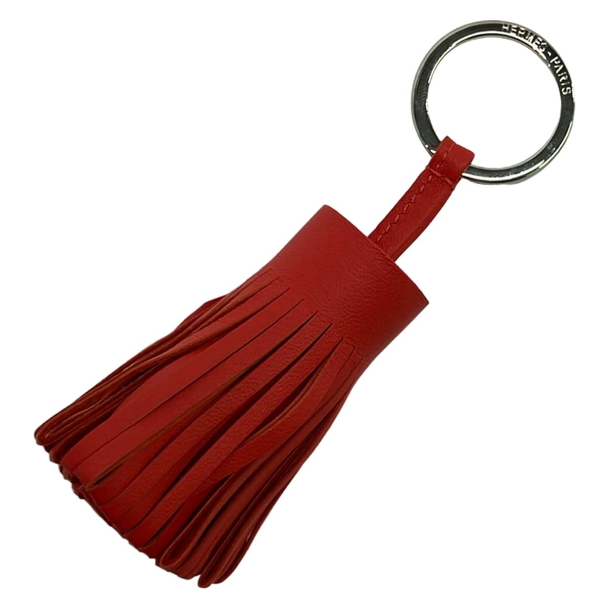 HERMES(エルメス) キーホルダー(チャーム)美品 カルメンキーリング ローズジャイプール