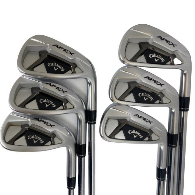 【中古】 キャロウェイ APEX(2021) 6S アイアンセット IR NS PRO ZELOS 8 (フレックスS) メンズ 男性用 右利き 右用 Cランク ゴルフクラブ