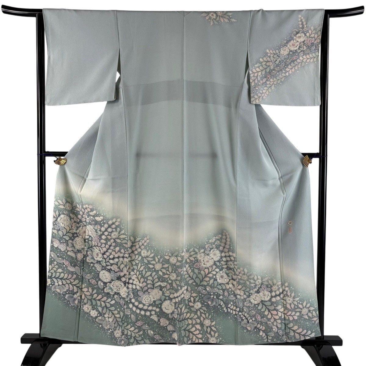 訪問着 身丈165.5cm 裄丈68.5cm L 袷 翠山工房 落款あり辻ヶ花 訪問着 身丈158.5cm 裄丈63.5cm S 袷 翠山工房 落款 辻が花 ぼかし