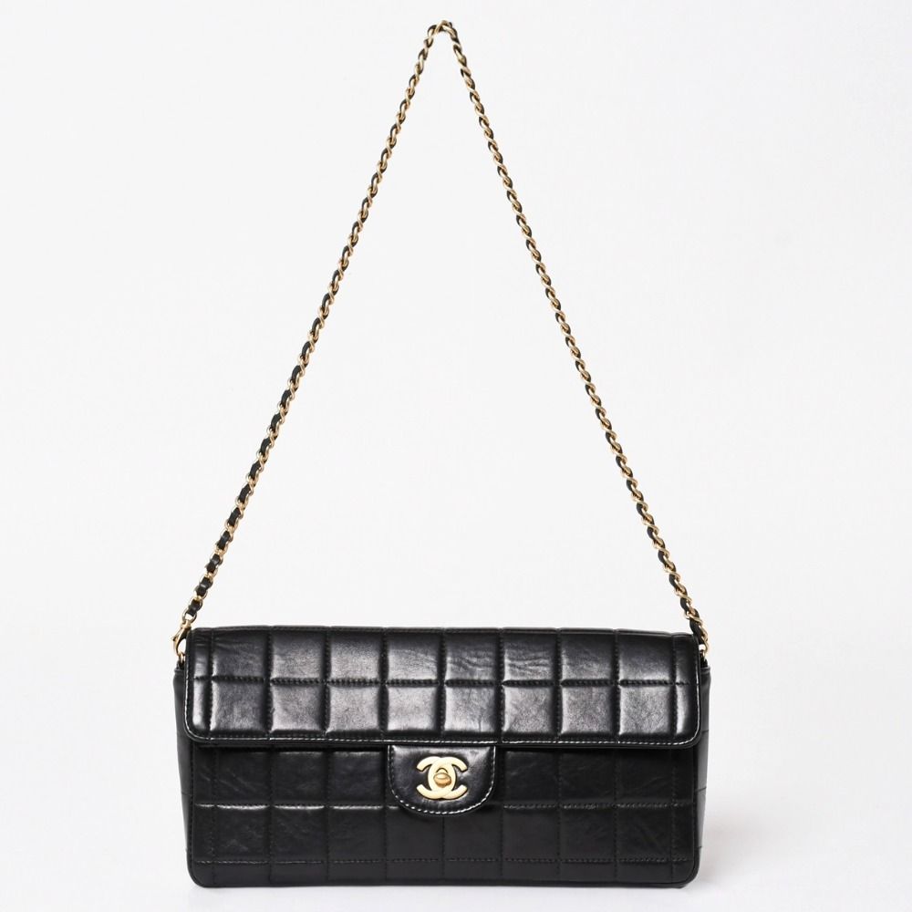 極美品 CHANEL シャネル チョコバー チェーン ショルダーバッグ