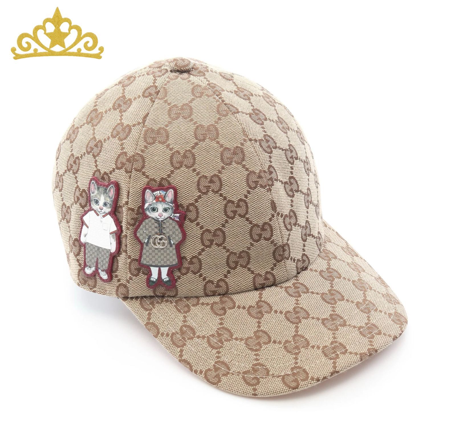 GUCCI × ヒグチユウコ GGキャンバス 猫 ワッペン キャップ グッチ
