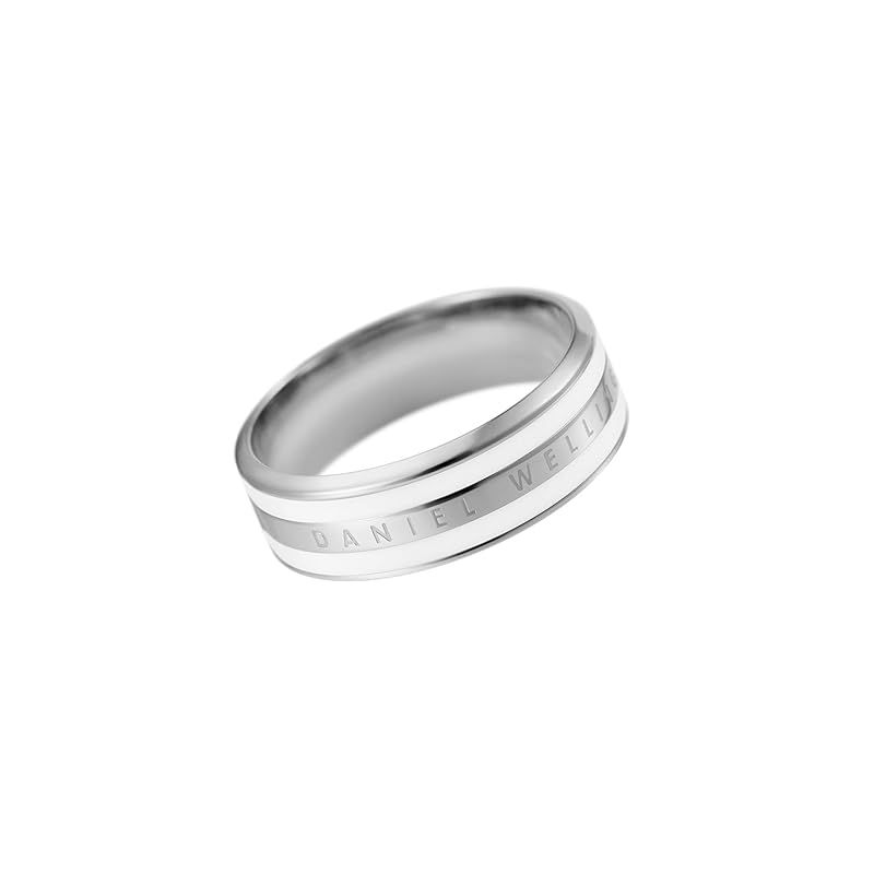 【公式ショップ/刻印入り/正規輸入品】 ダニエルウェリントン DW レディース/メンズ リング 指輪 アクセサリー Classic Ring Satin White Silver 7mm シルバー ギフト プレゼント ブランド 人気 シンプル おしゃれ フ 0